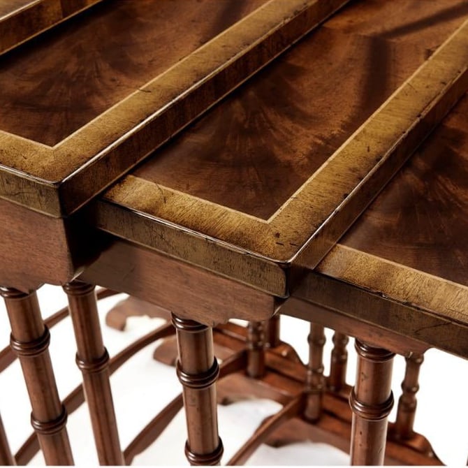 Regency Mahogany Nesting Tables