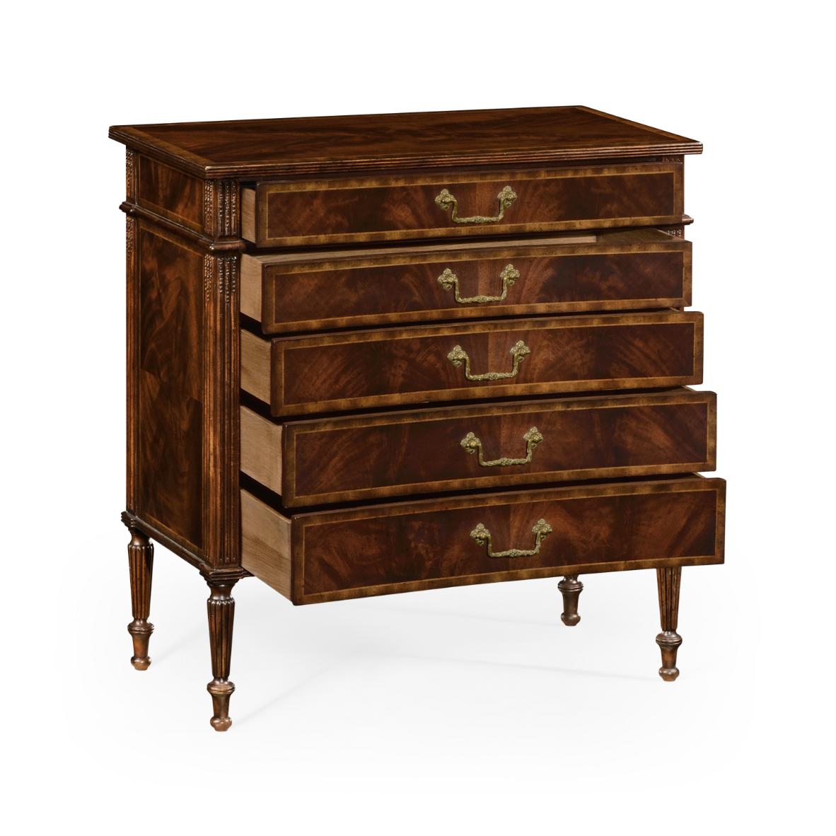 Buckingham Mahogany Chest of Drawers with Concave Profile