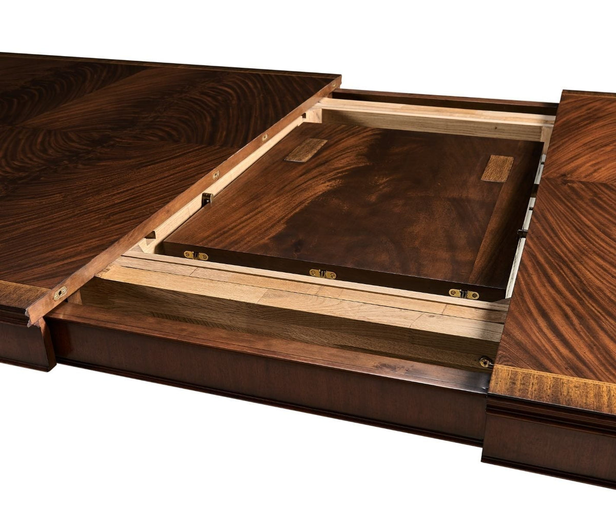 Mahogany Triple Pedestal Extending Dining Table - 402.2 - 514.4cm
