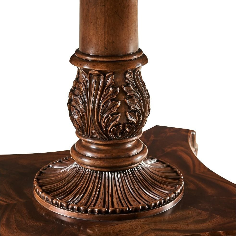 Mahogany Triple Pedestal Extending Dining Table - 402.2 - 514.4cm