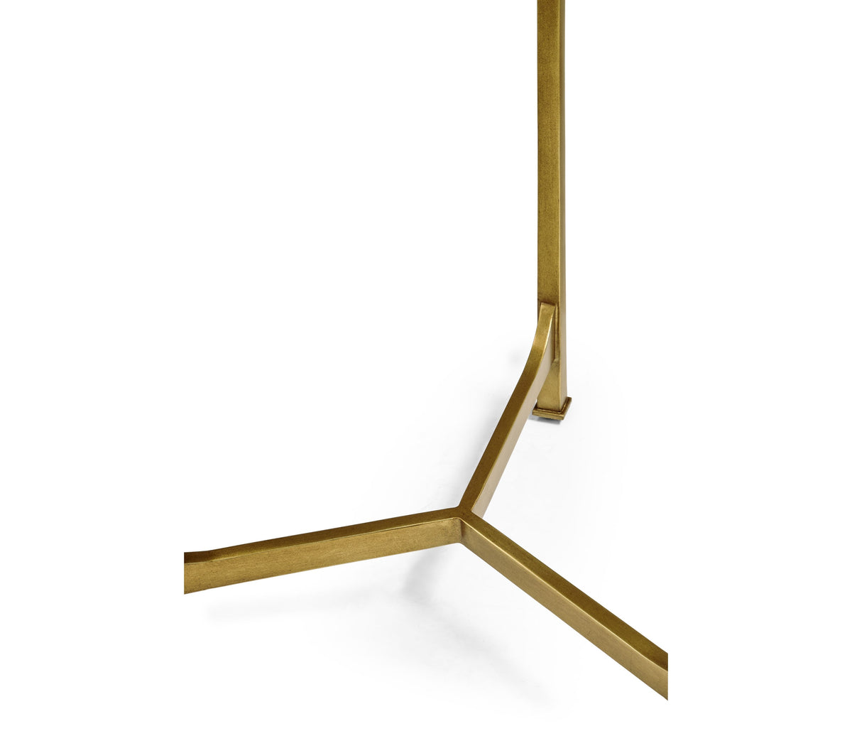 Round End Table Contemporary in Eglomise - Gilded