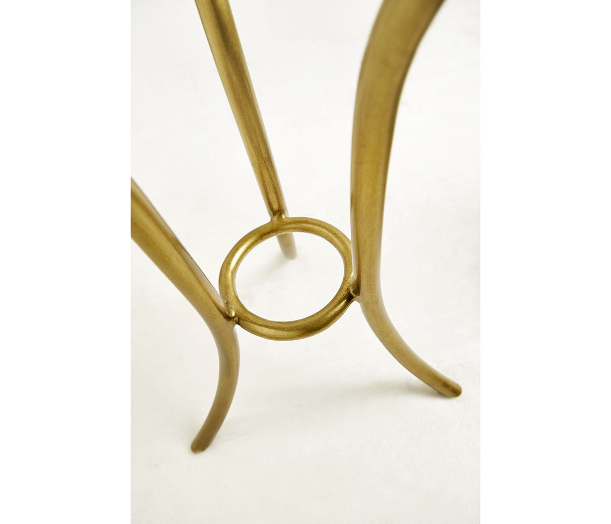 Round Accent Table Contemporary - Gilded