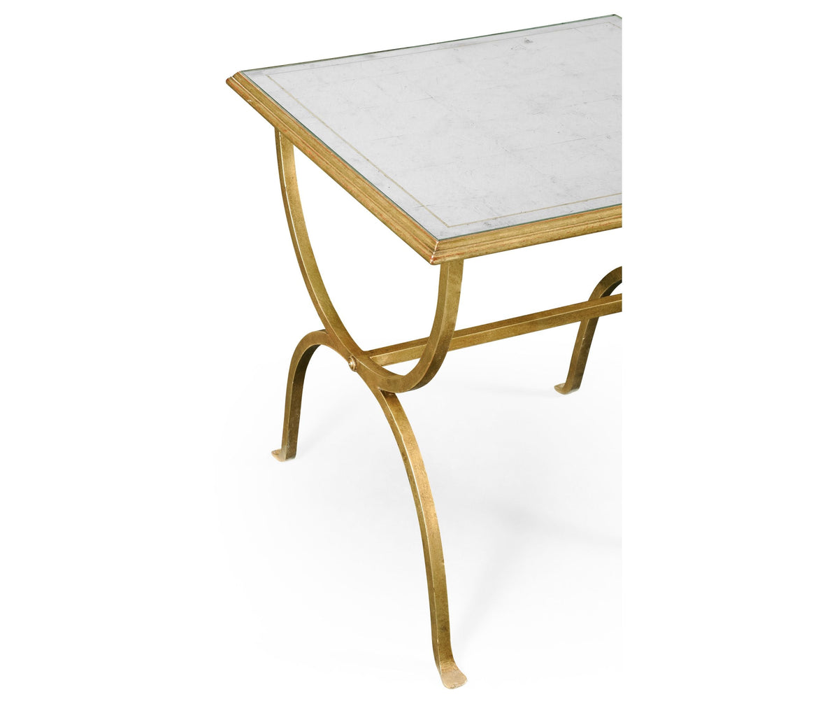 Square Side Table Horseshoe - Gilded