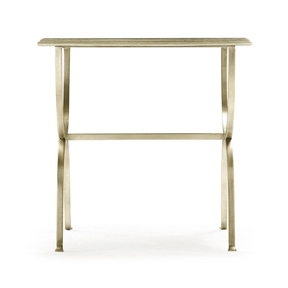 Square Side Table Horseshoe - Silver