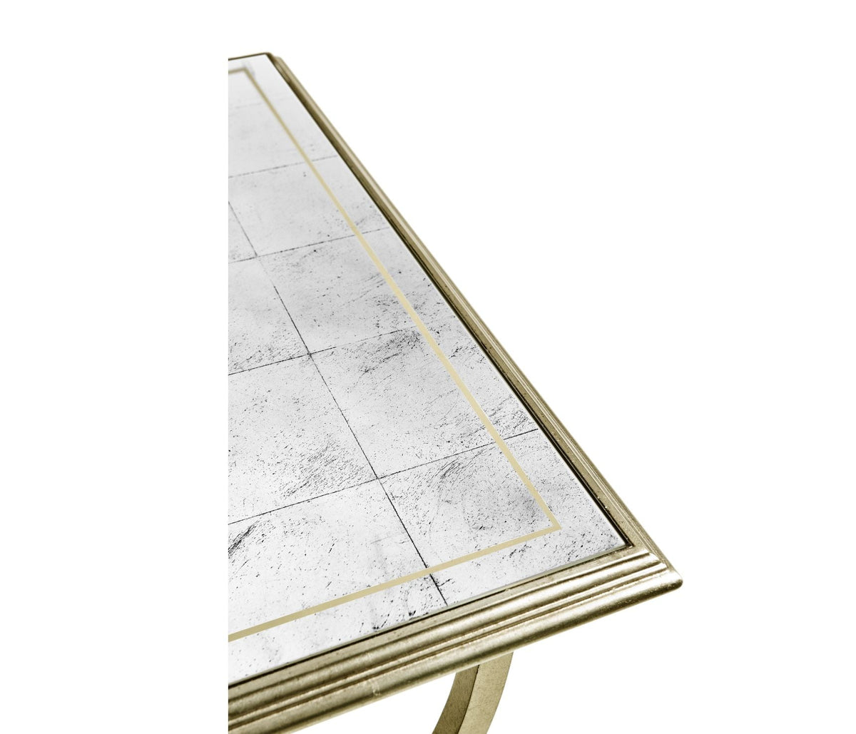 Square Side Table Horseshoe - Silver