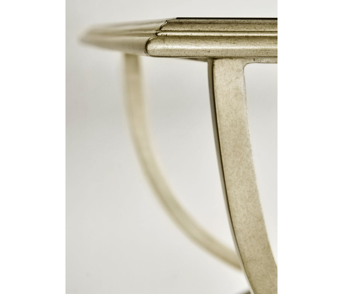 Square Side Table Horseshoe - Silver
