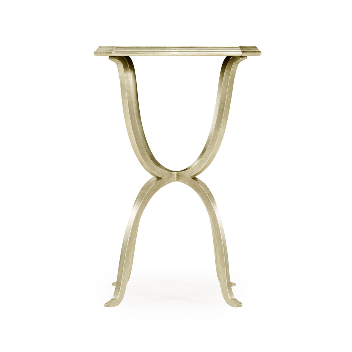 Octagonal Side Table Horseshoe - Silver