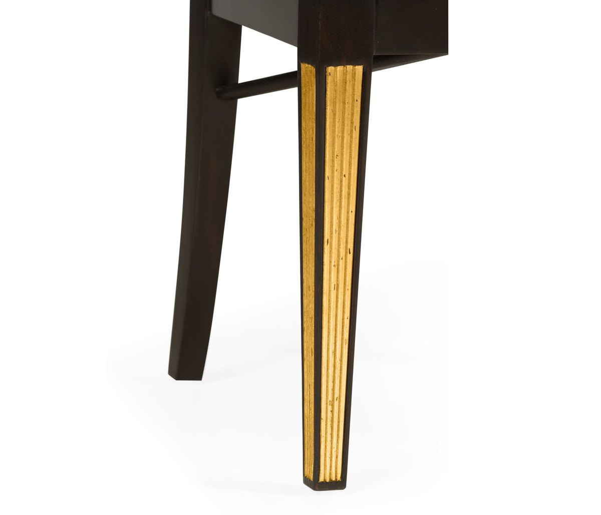 Regency Black Painted Curved Back Side Chair
