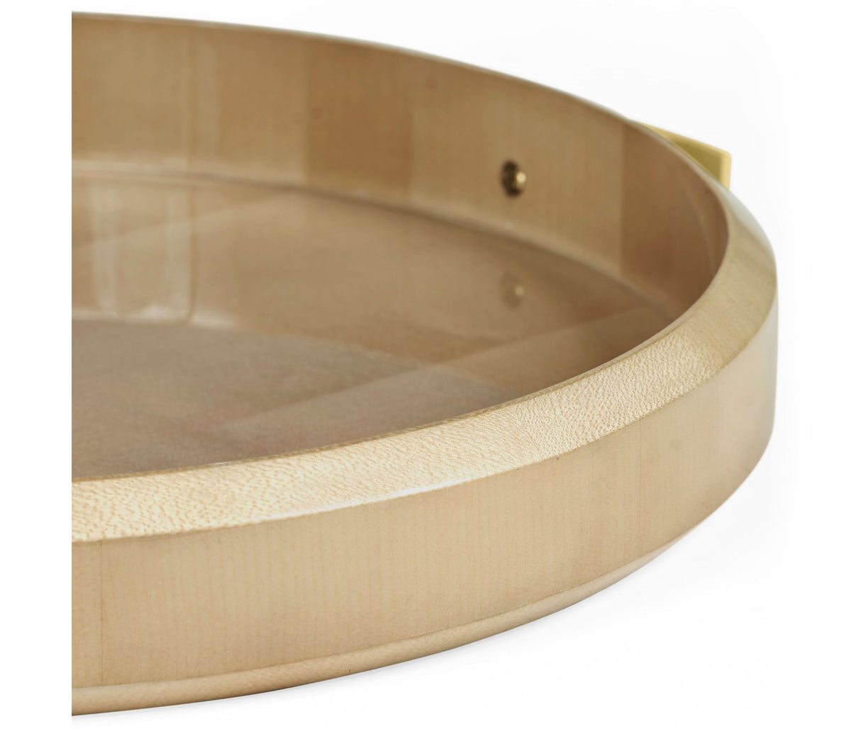 Round Serving Tray Art Deco