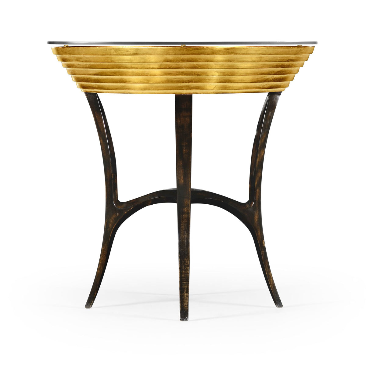 Round Side Table Modernist Stepped