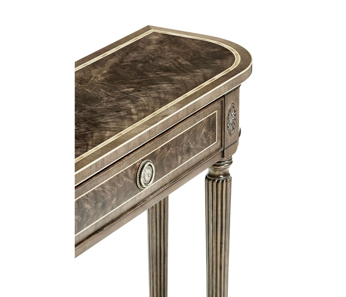 Regency Console Table in Bleached Mahogany