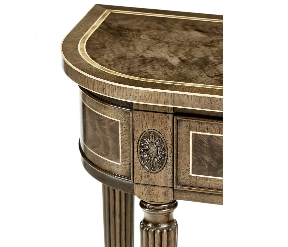 Regency Console Table in Bleached Mahogany