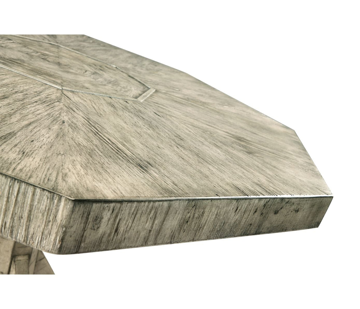 Octagonal Centre Table Rustic in Rustic Grey