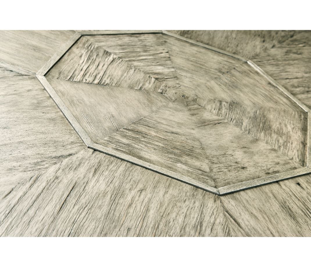 Octagonal Centre Table Rustic in Rustic Grey