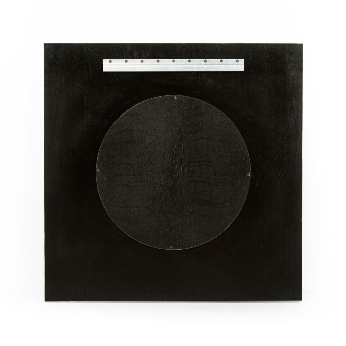Round Mirror Contemporary with Square Frame - Gilded