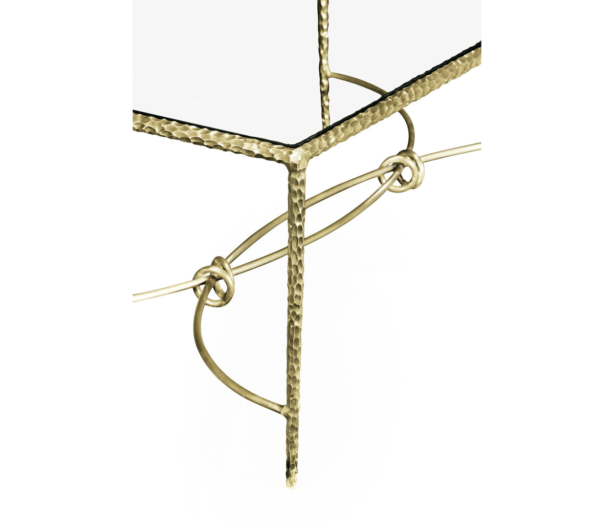 Coffee Table Hammered - Brass