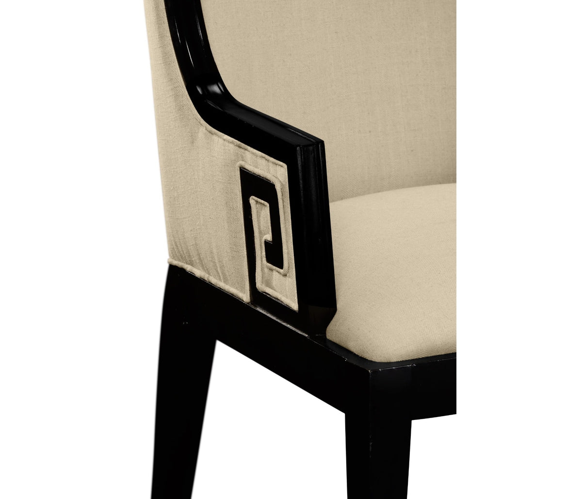 Dining Armchair Greek Revival Painted Black - Antwerp