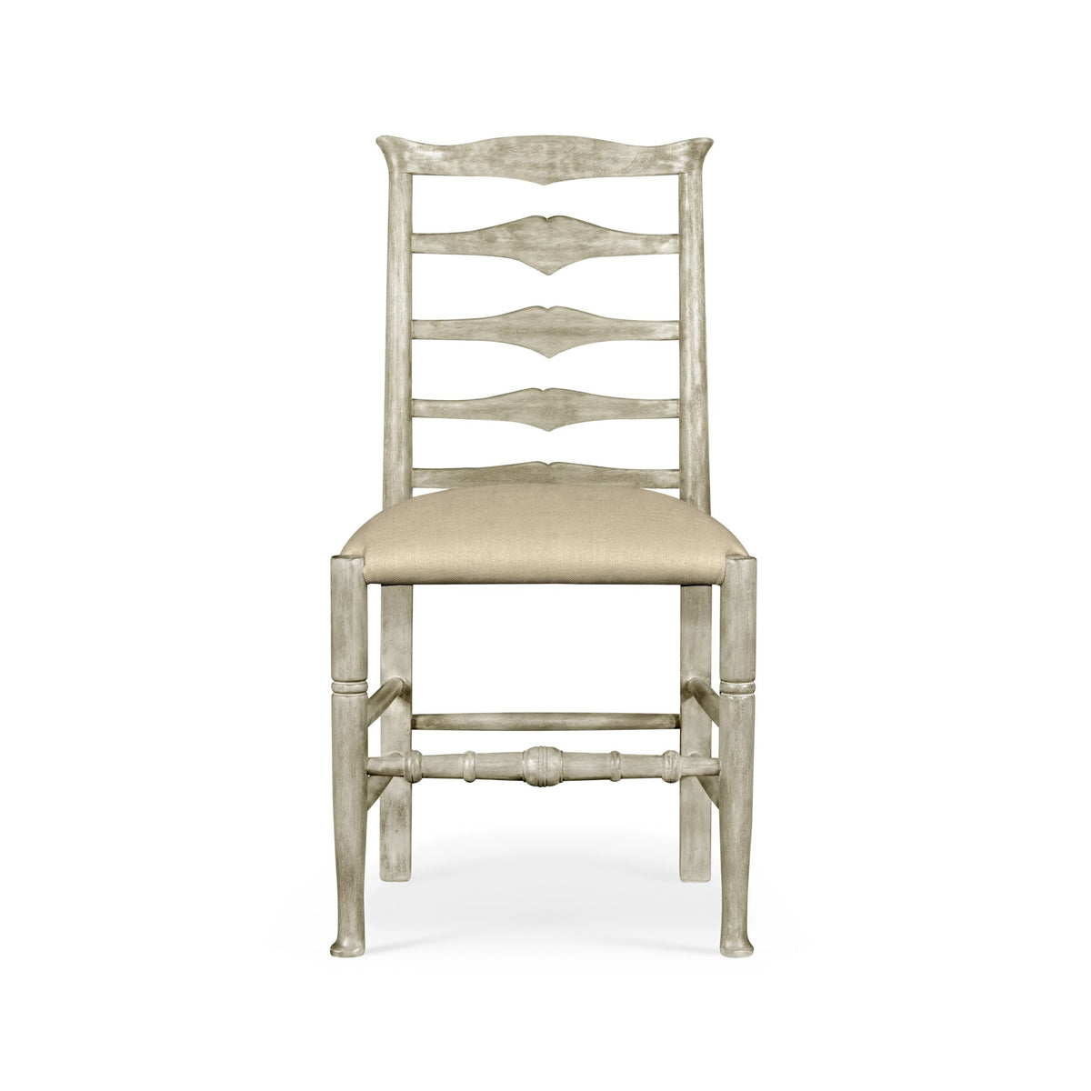 Ladder Back Dining Chair in Rustic Grey