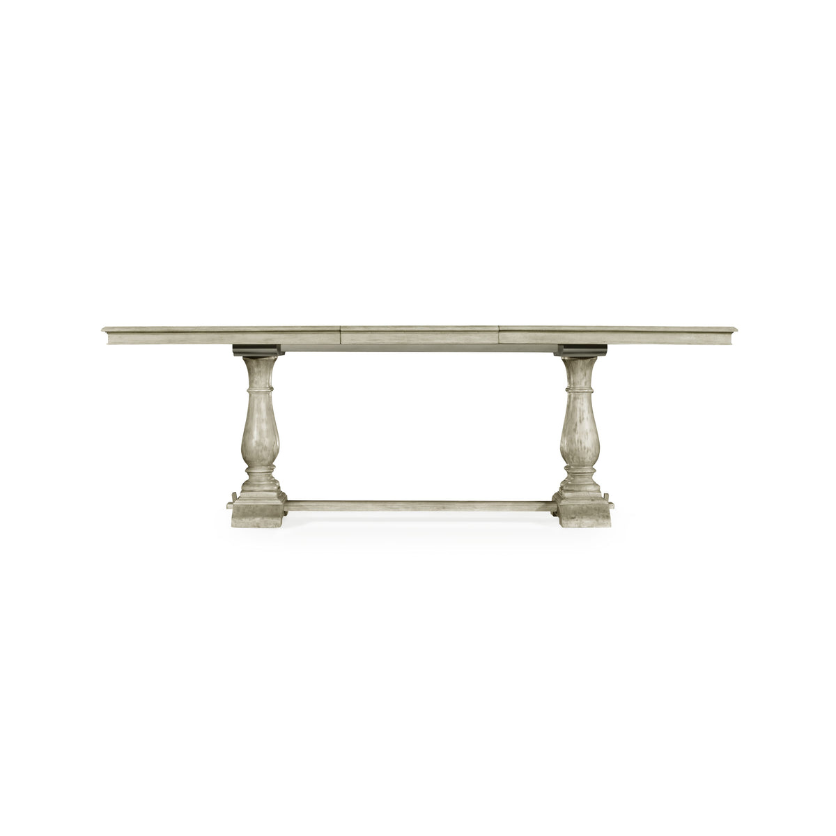 Refectory Extending Dining Table in Rustic Grey - 180-240cm