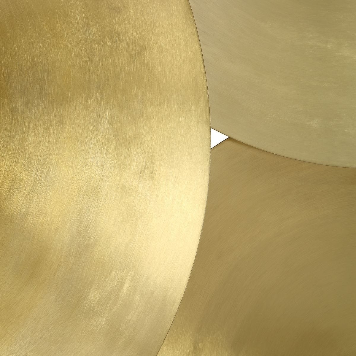 Cymbalic Round Brass Wall Art Set of 3