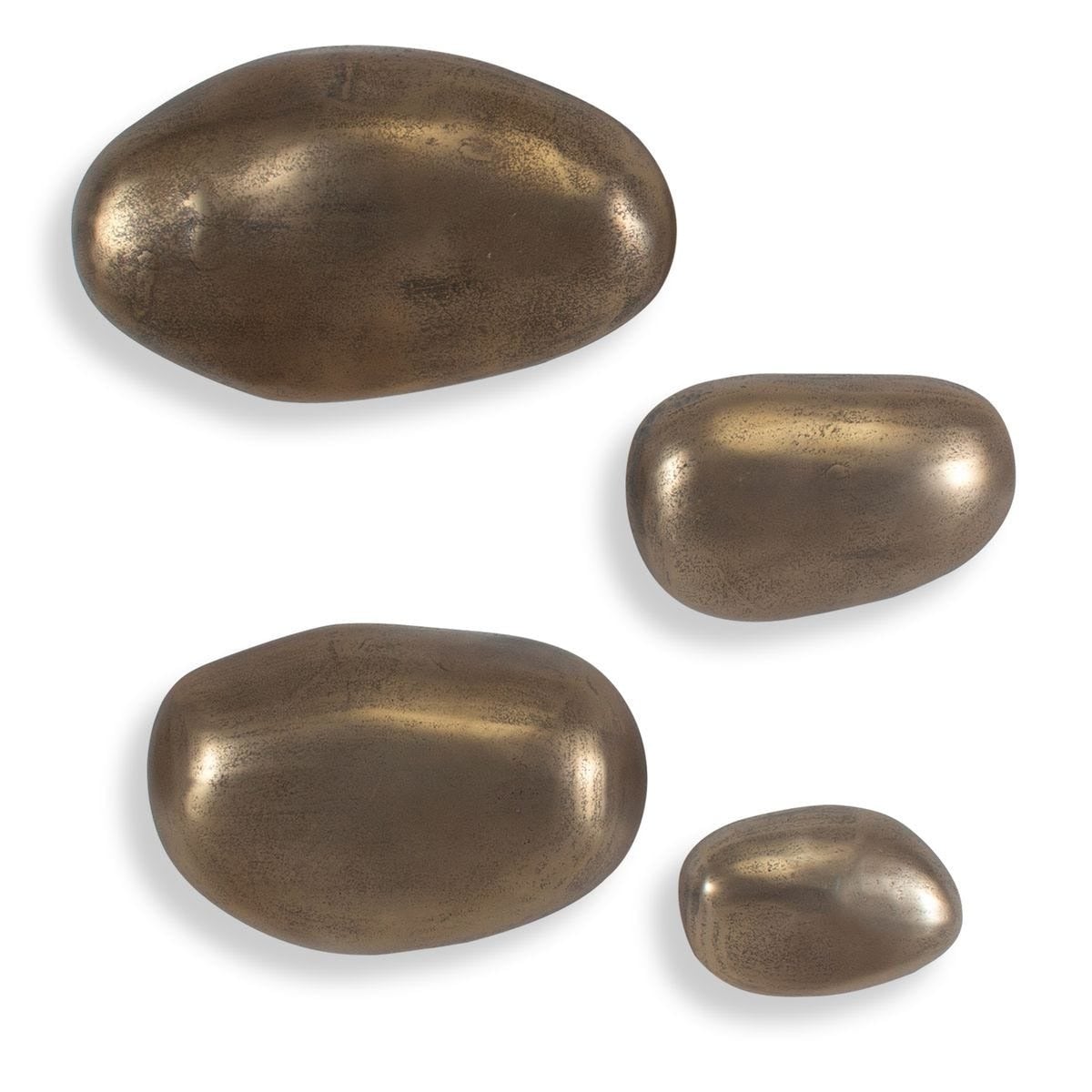 Set In Stone Brass Outdoor Wall Art Set of 4