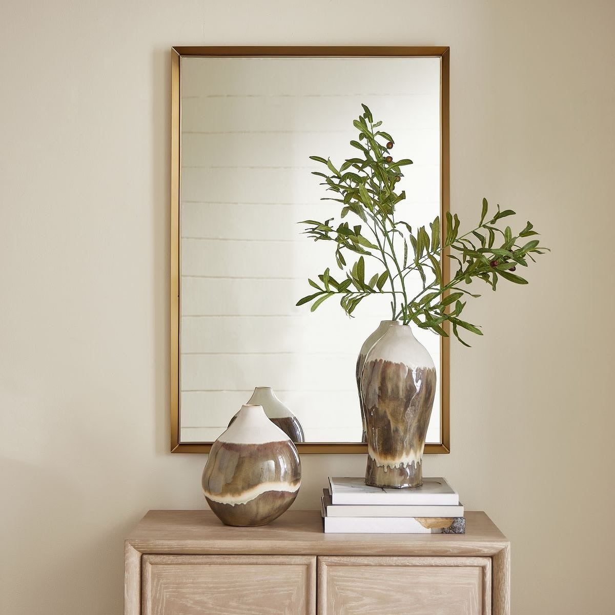 Heisler Brass Mirror