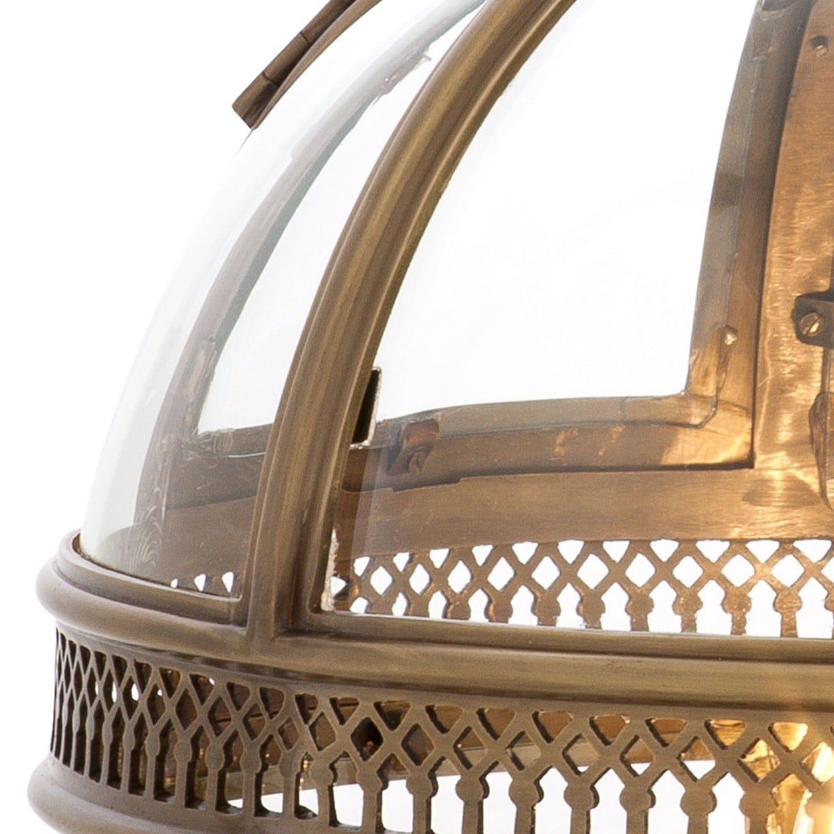 Residential Lantern in Antique Brass