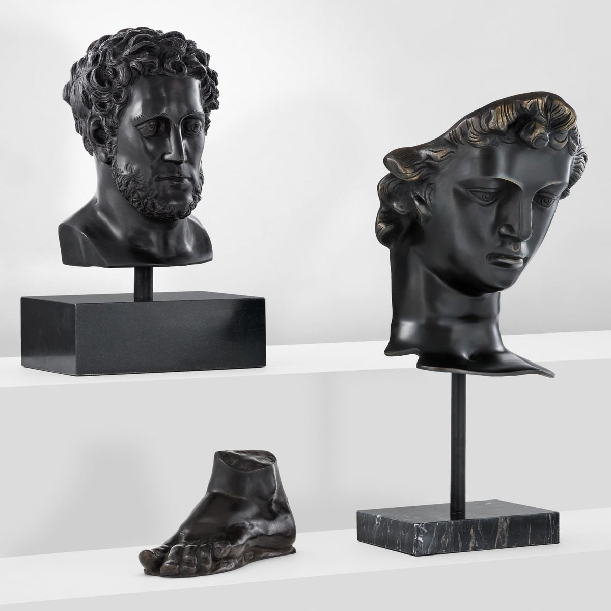 David Head Sculpture in Bronze