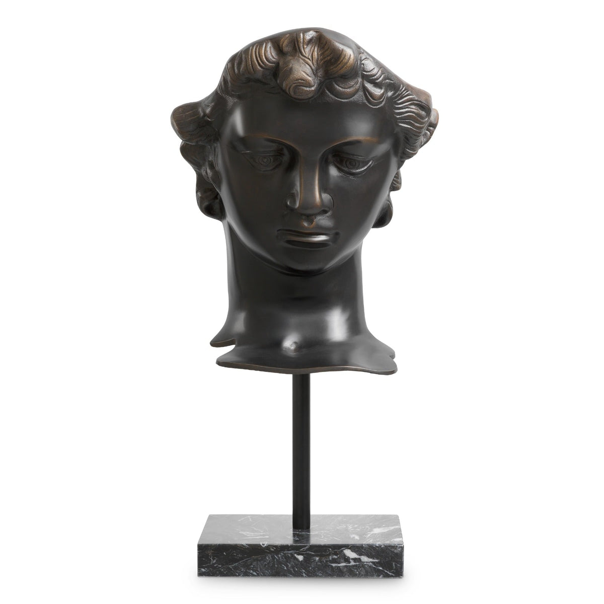 David Head Sculpture in Bronze