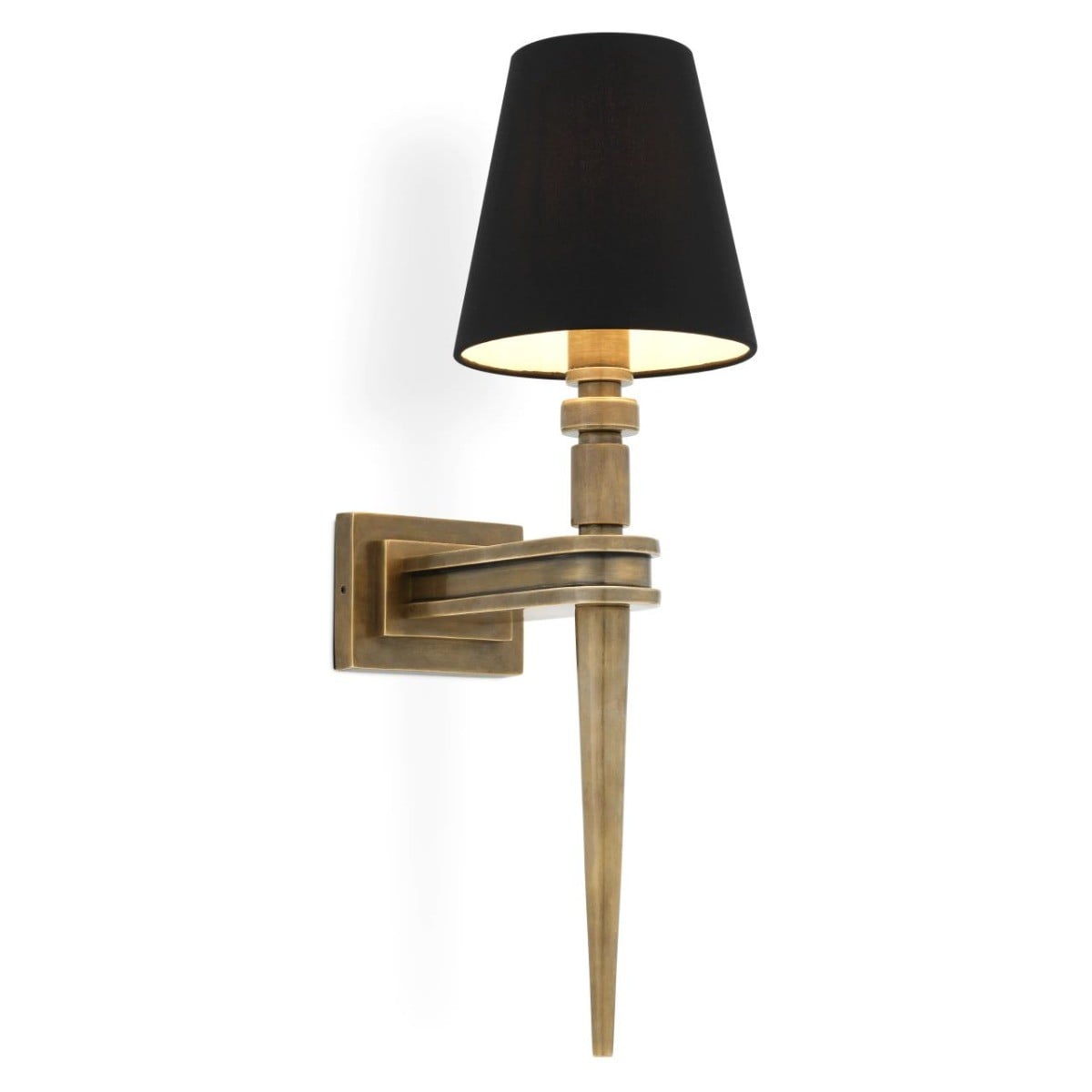 Waterloo Wall Lamp in Vintage Brass - Single