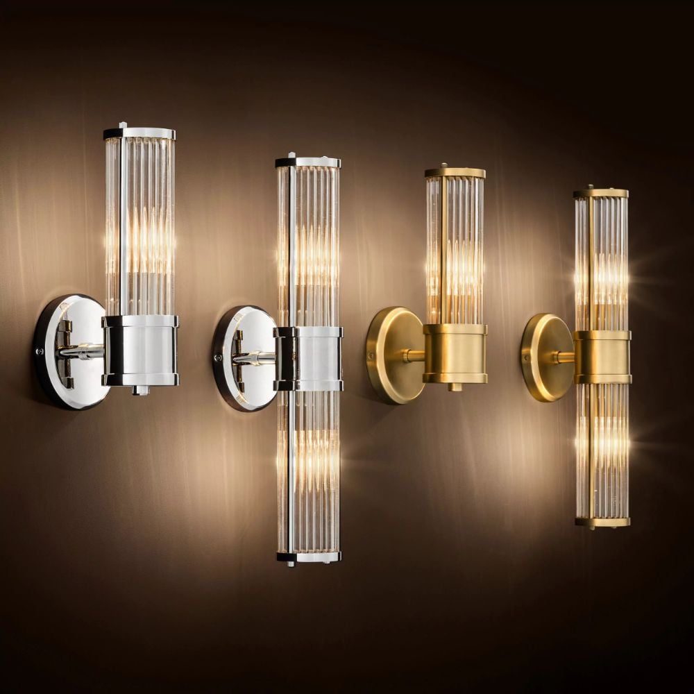 Claridges Wall Lamp in Nickel - Single
