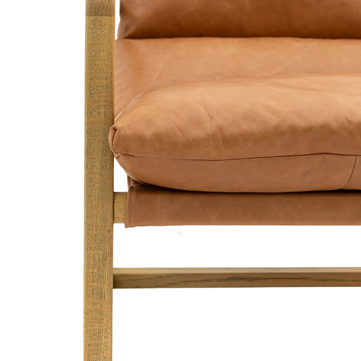 Burnetta Lounge Chair Vintage Brown Leather