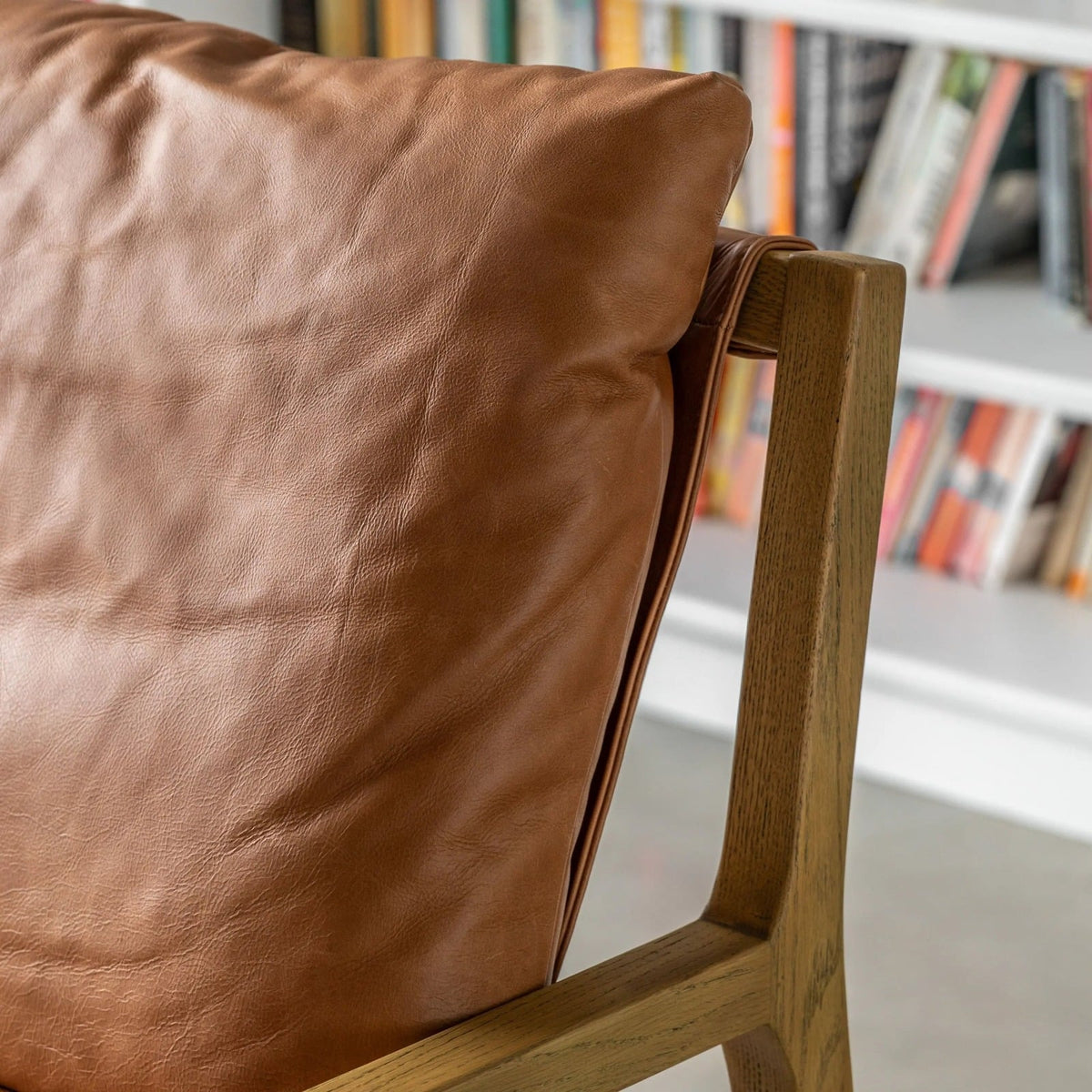 Burnetta Lounge Chair Vintage Brown Leather