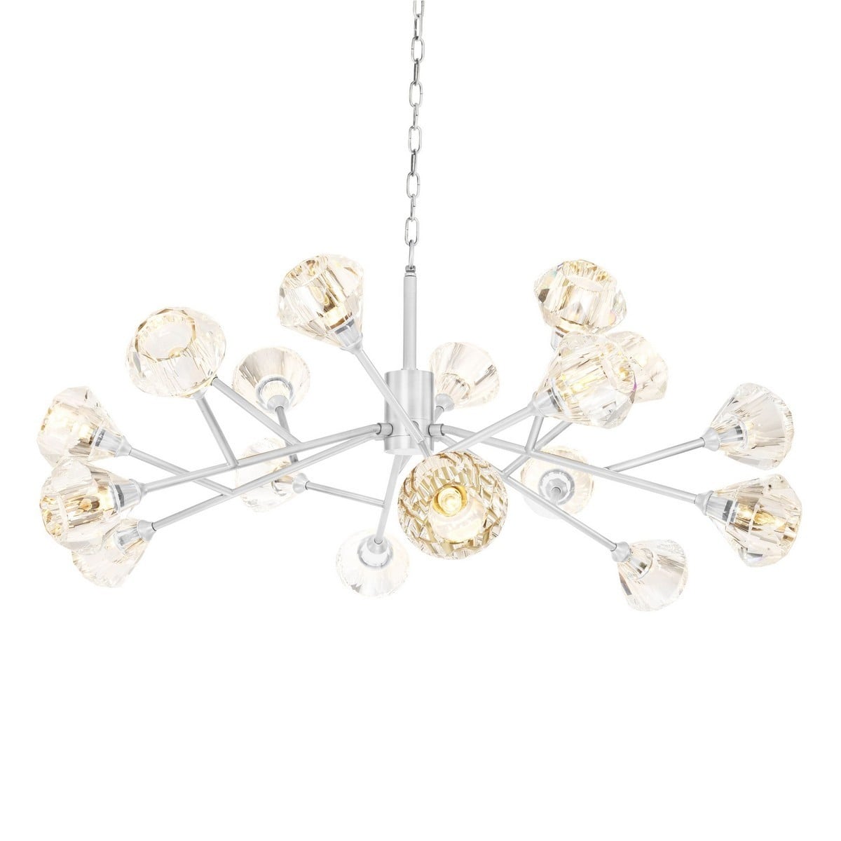 Fango Chandelier in Nickel