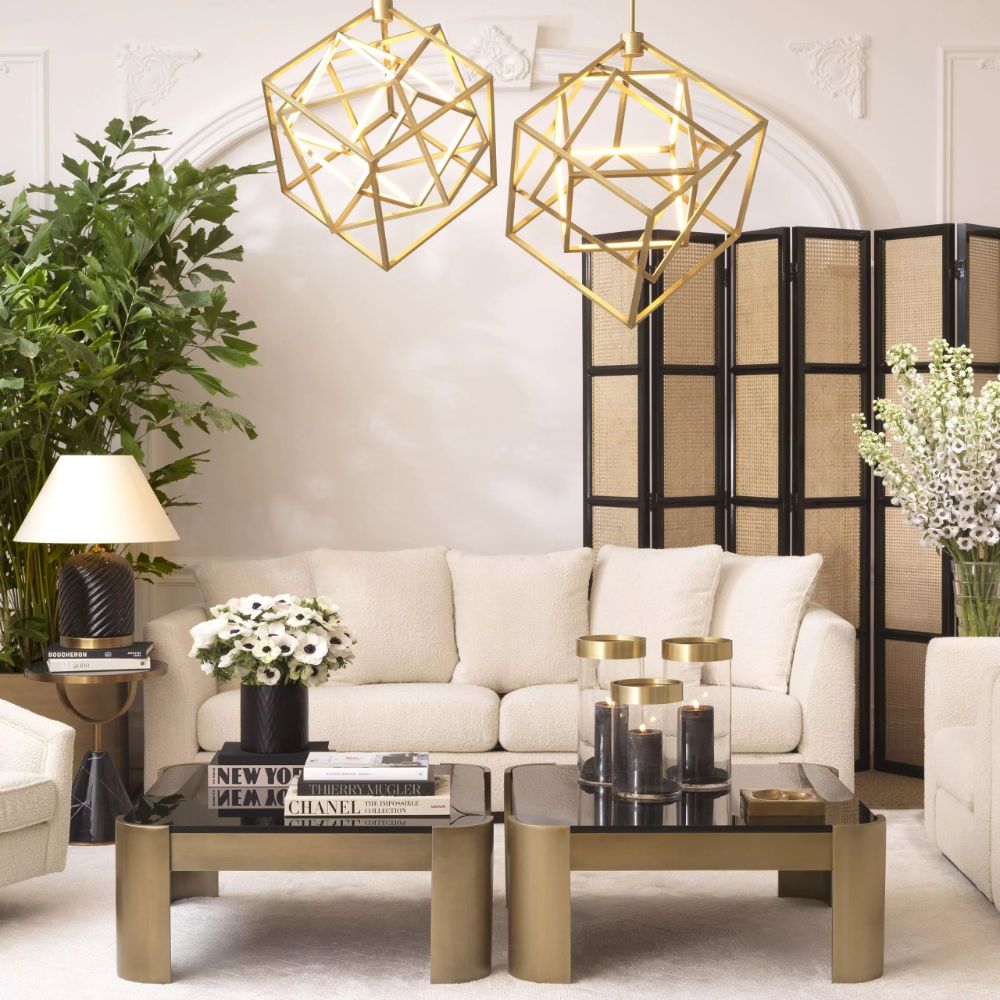 Abstract Dragone Ornament in Brass