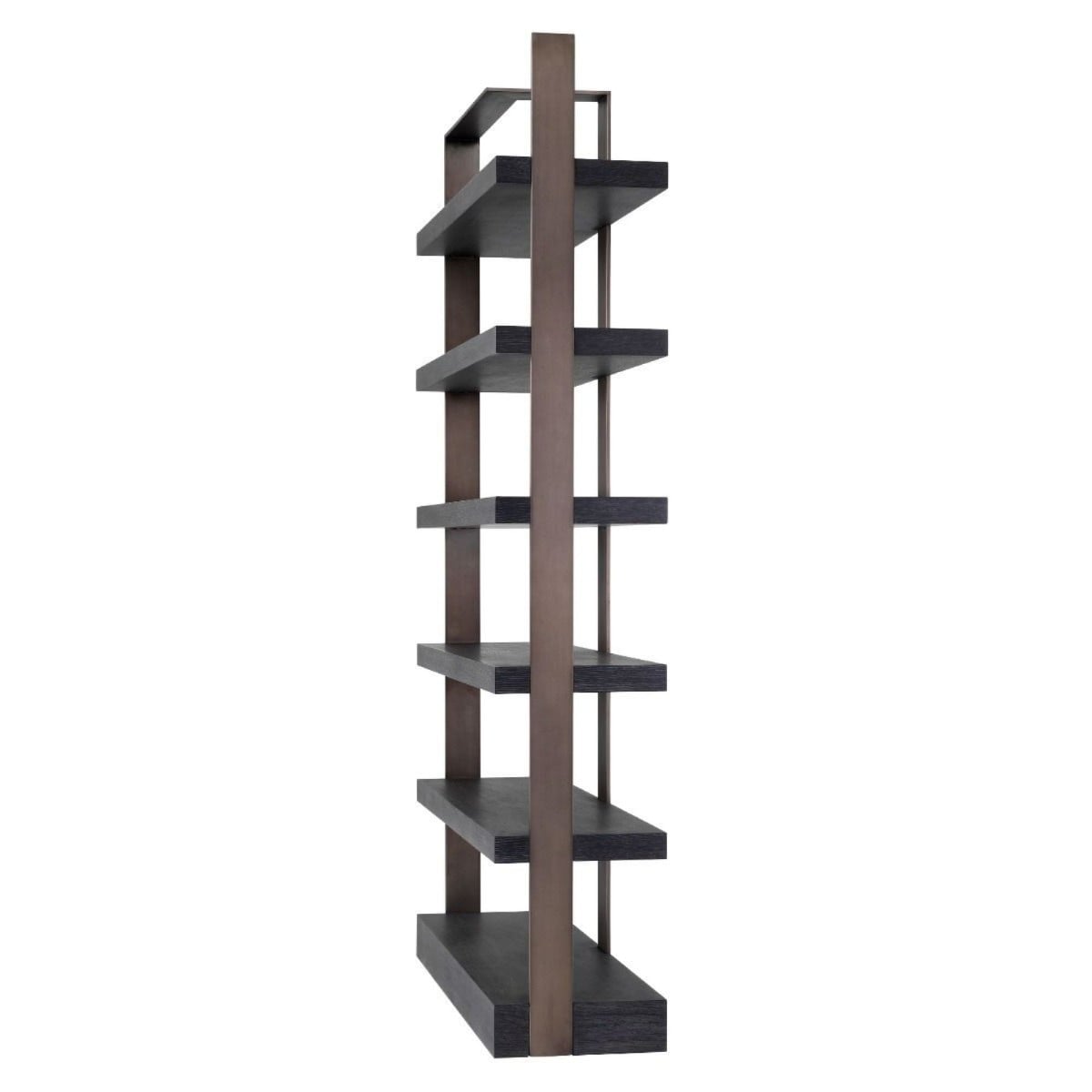 Geo Tall Open Shelving Unit in Bronze