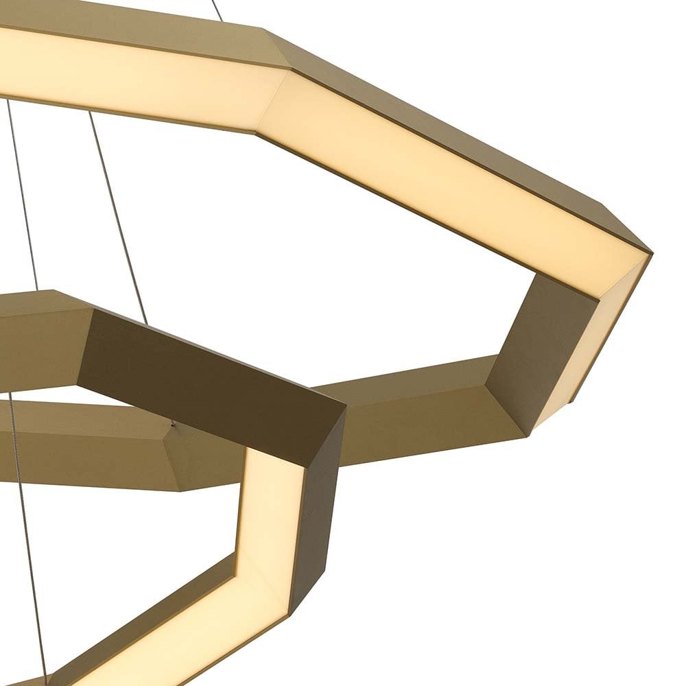 Helvetia Chandelier in Antique Brass