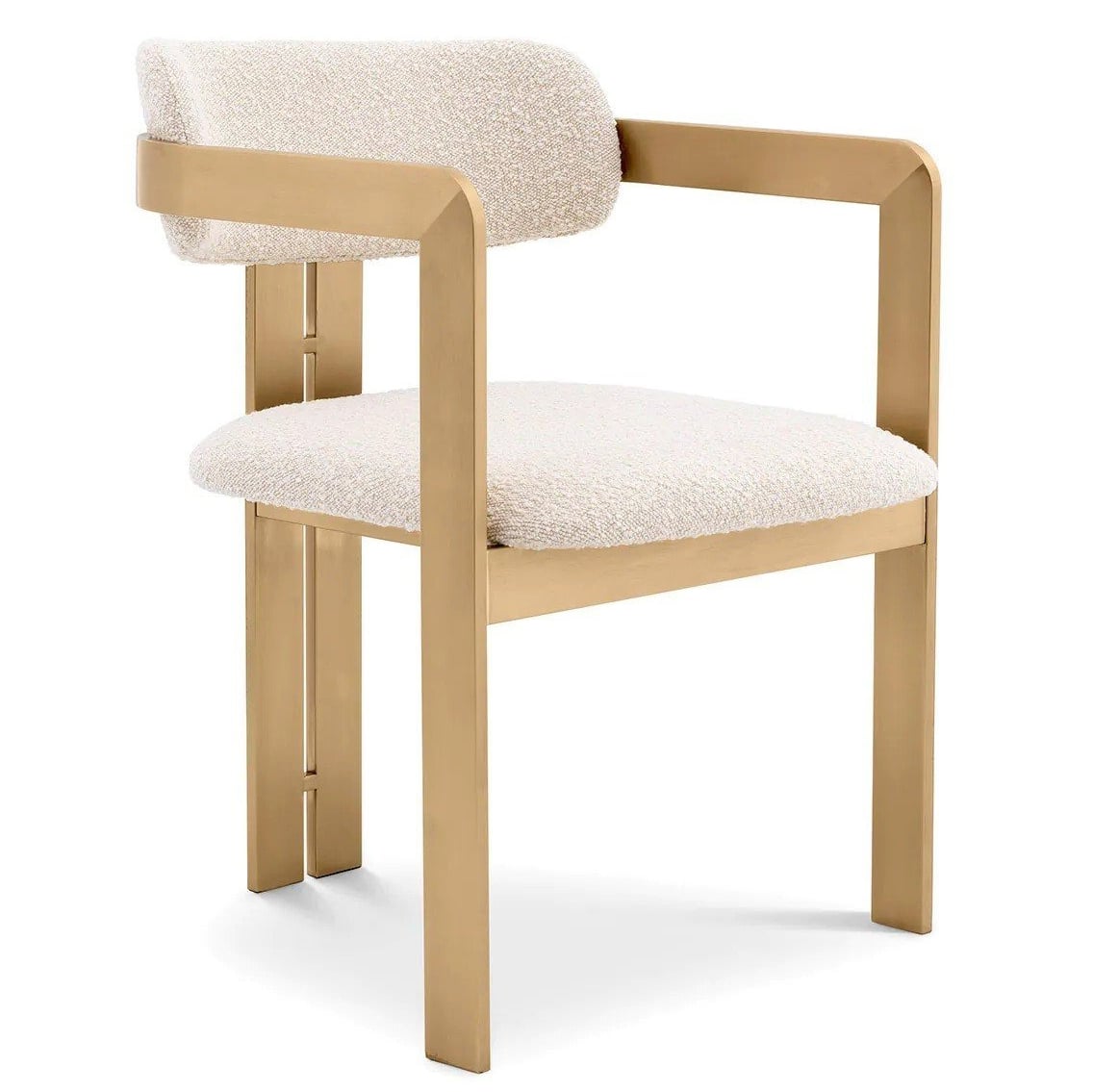 Donato Dining Chair in Bouclé Cream