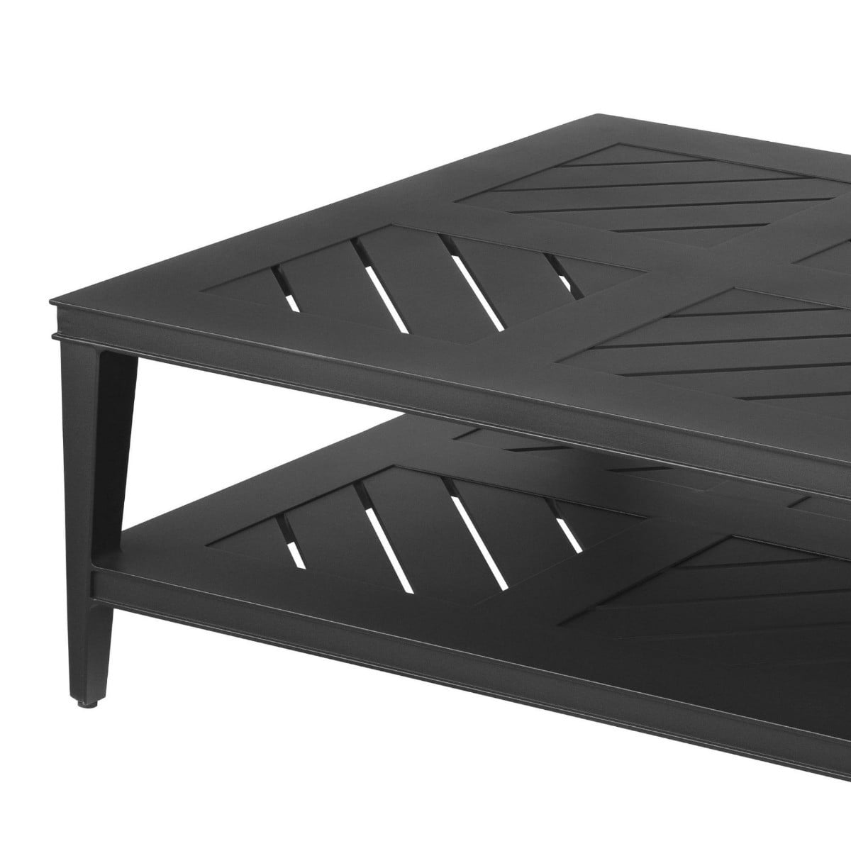 Bell Rive Rectangular Outdoor Coffee Table in Black