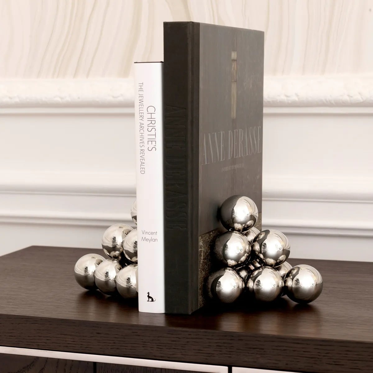 Carioca Bookend in Nickel - Set of 2