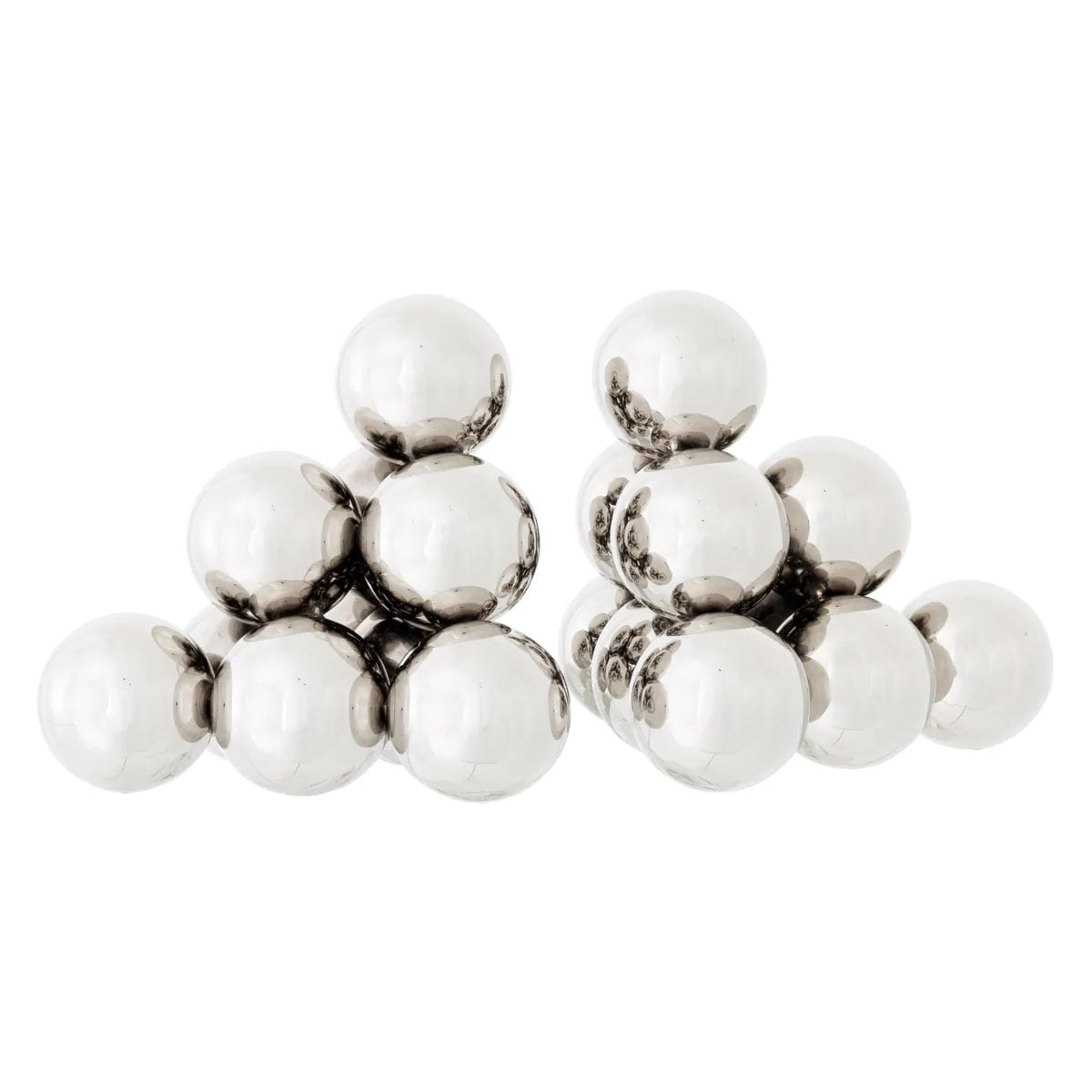 Carioca Bookend in Nickel - Set of 2