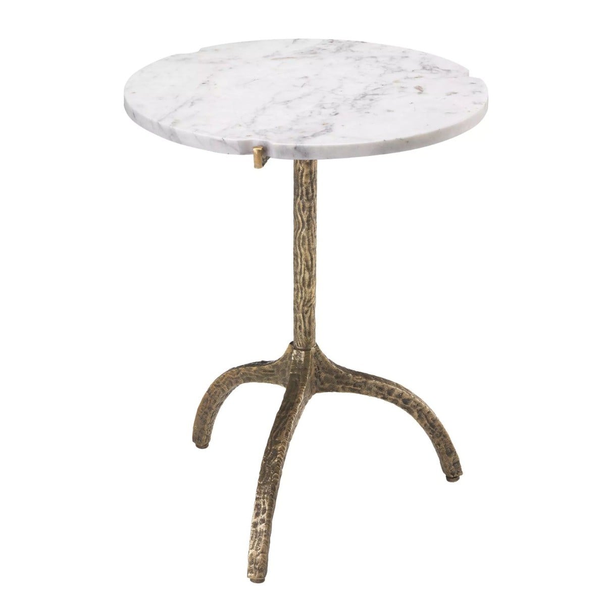Cortina Side Table in Vintage Brass