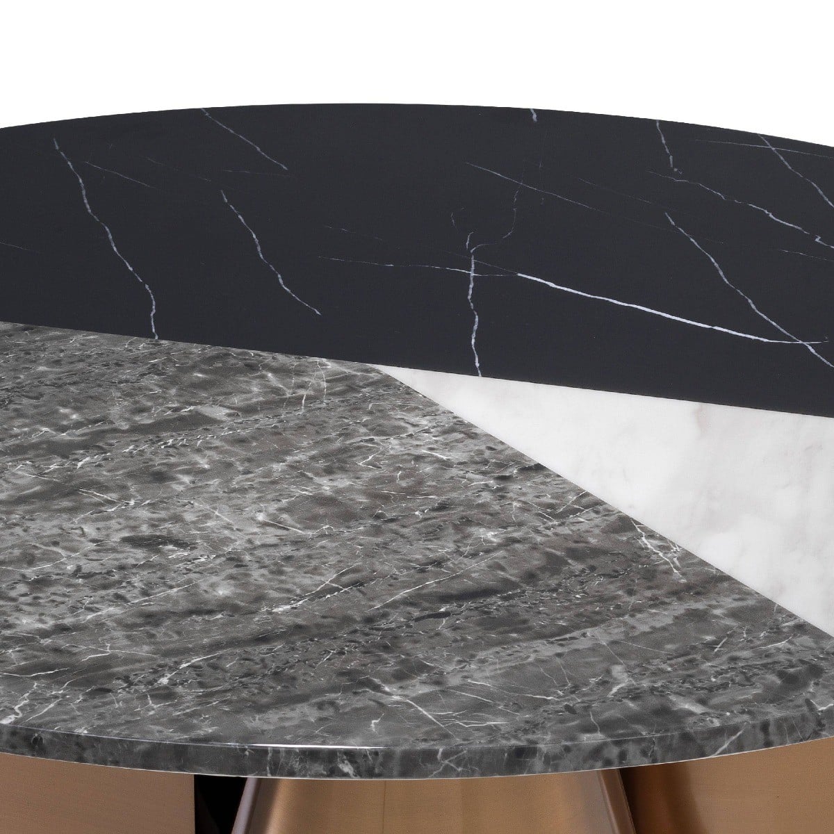 Tricolori Coffee Table in Brushed Copper