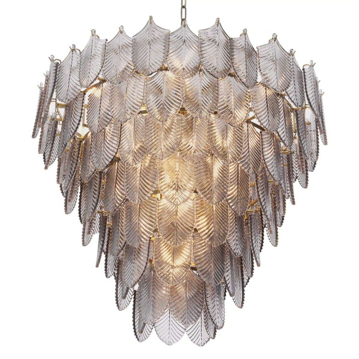 Verbier Chandelier in Smoke Glass - Large