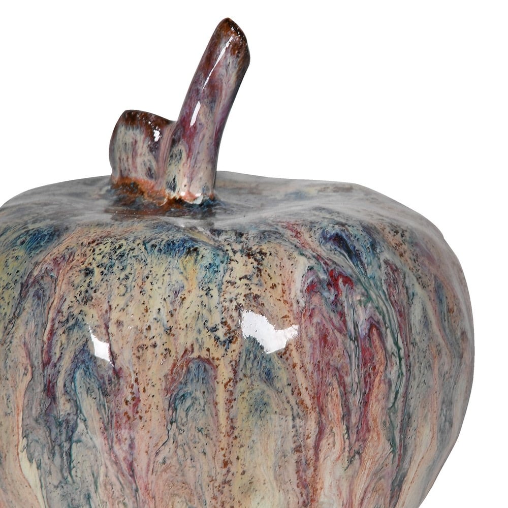 Brown Ombre Apple Ornament Large