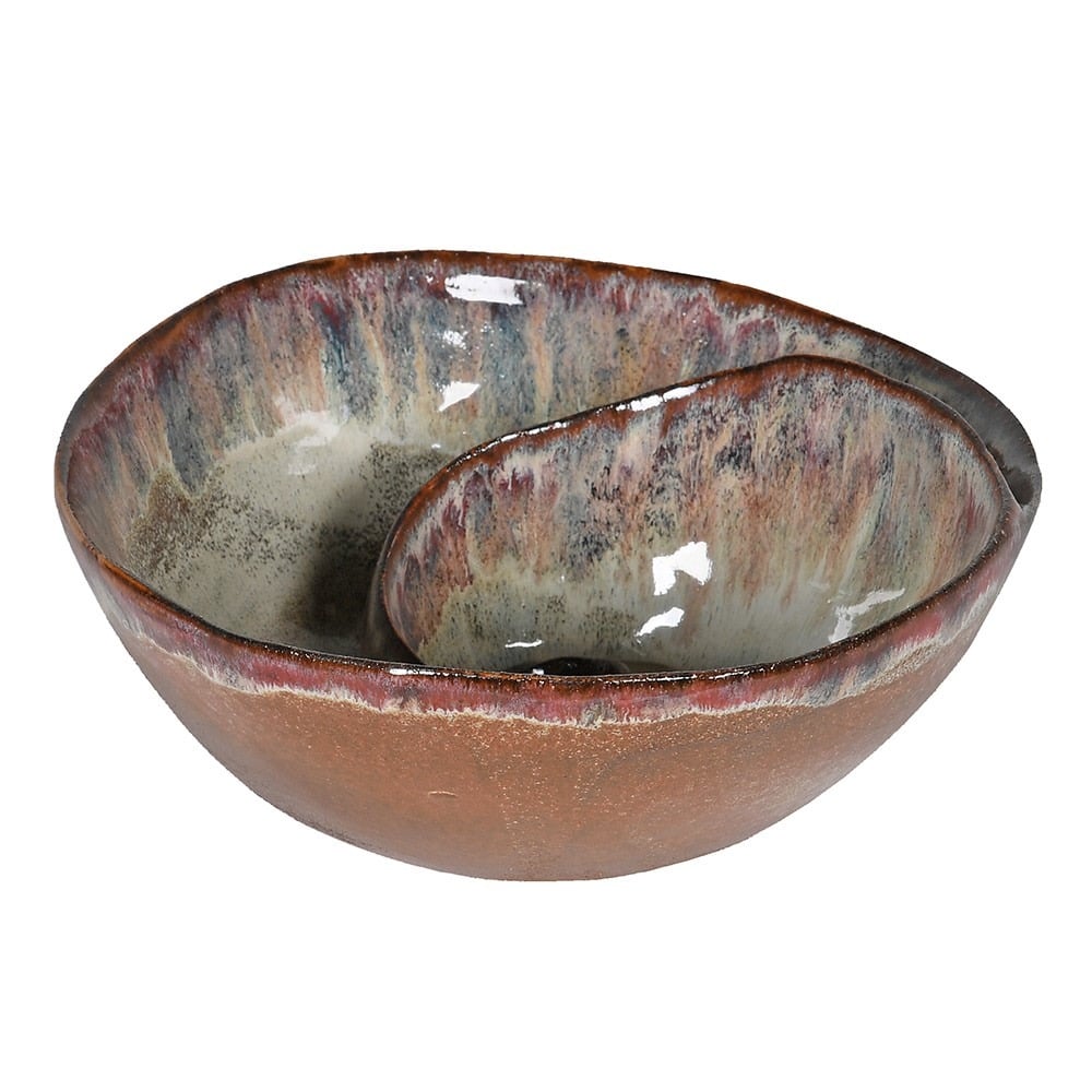 Brown Ombre Shell Effect Bowl