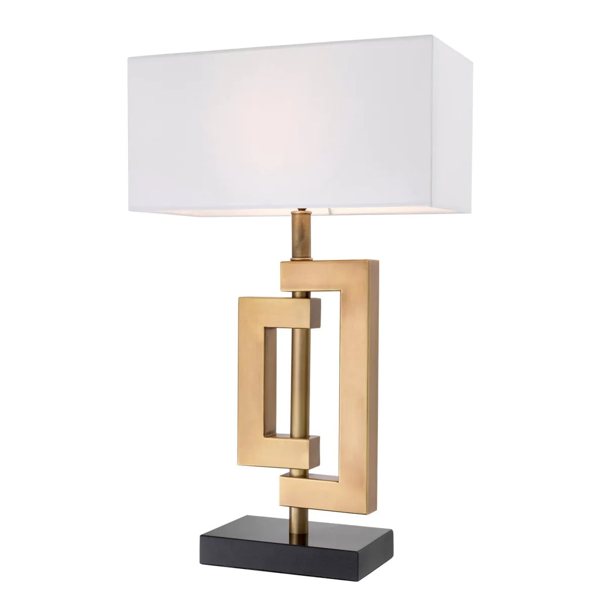 Table Lamp Leroux in Antique Brass