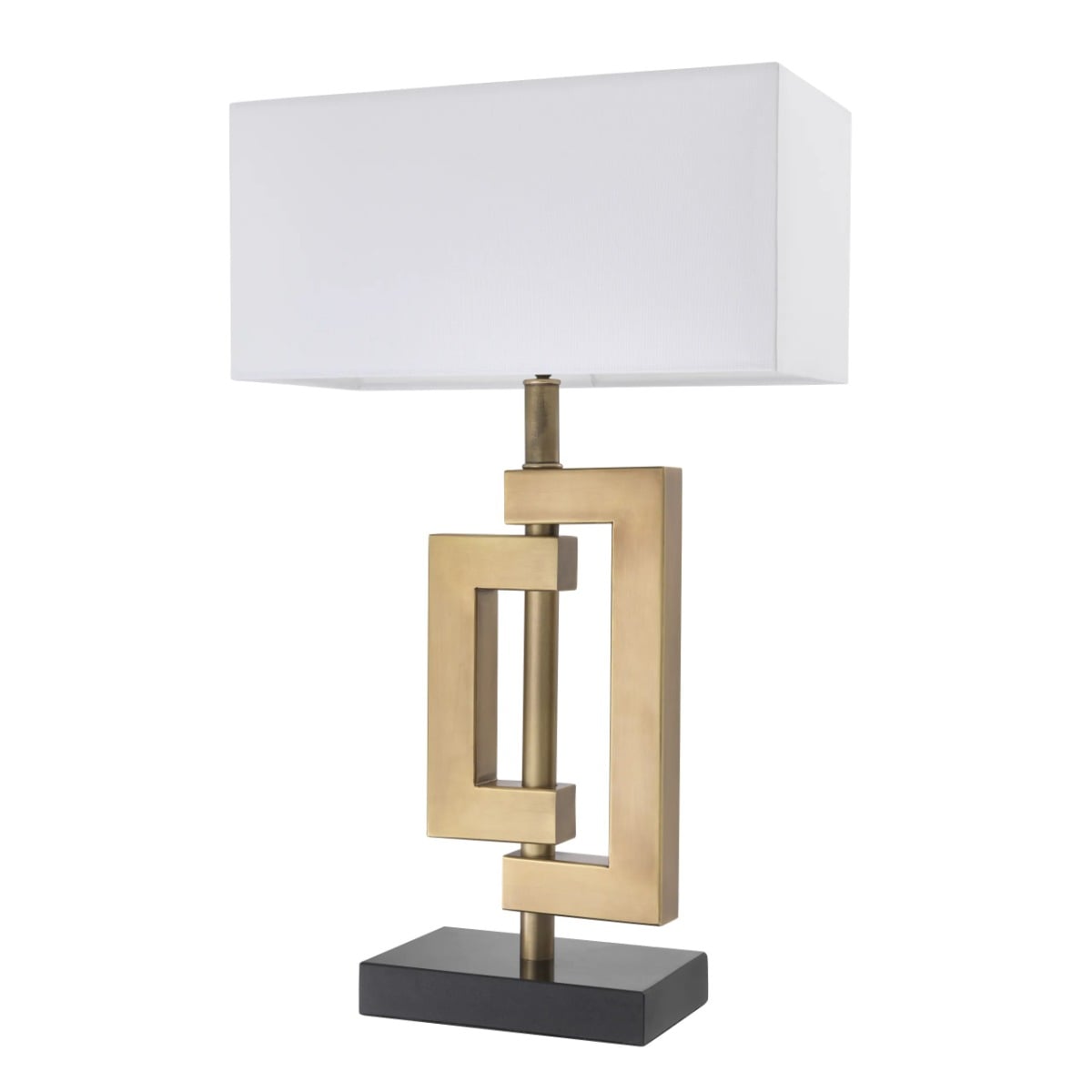 Table Lamp Leroux in Antique Brass