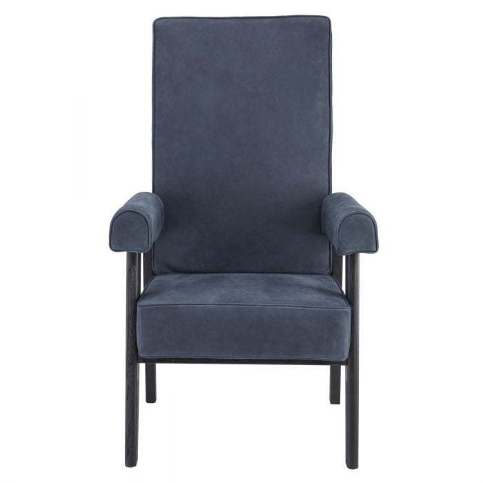 Milo High Back Chair in Blue