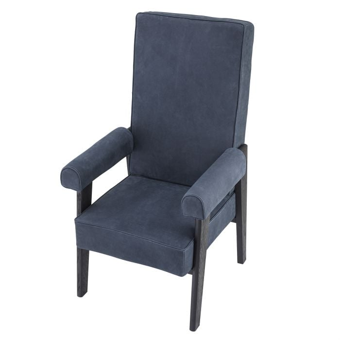 Milo High Back Chair in Blue